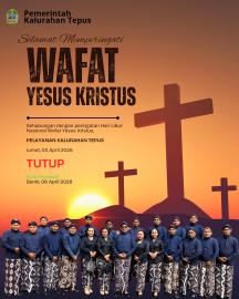 Pelayanan Kalurahan Tepus Tutup Sementara dalam Rangka Peringatan Wafat Yesus Kristus